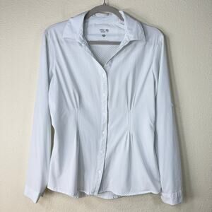 Mountain Hardwear Womens Long Sleeve Button Up Shirt Outdoor Hiking Camping 10